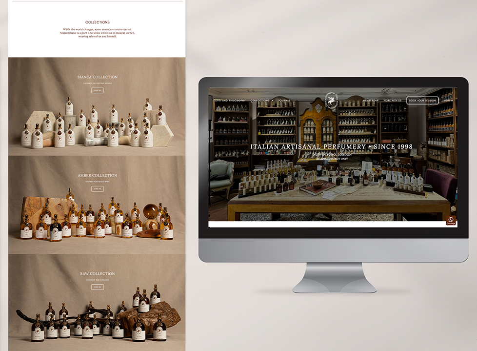 Massimiliano Torti Parfum Website